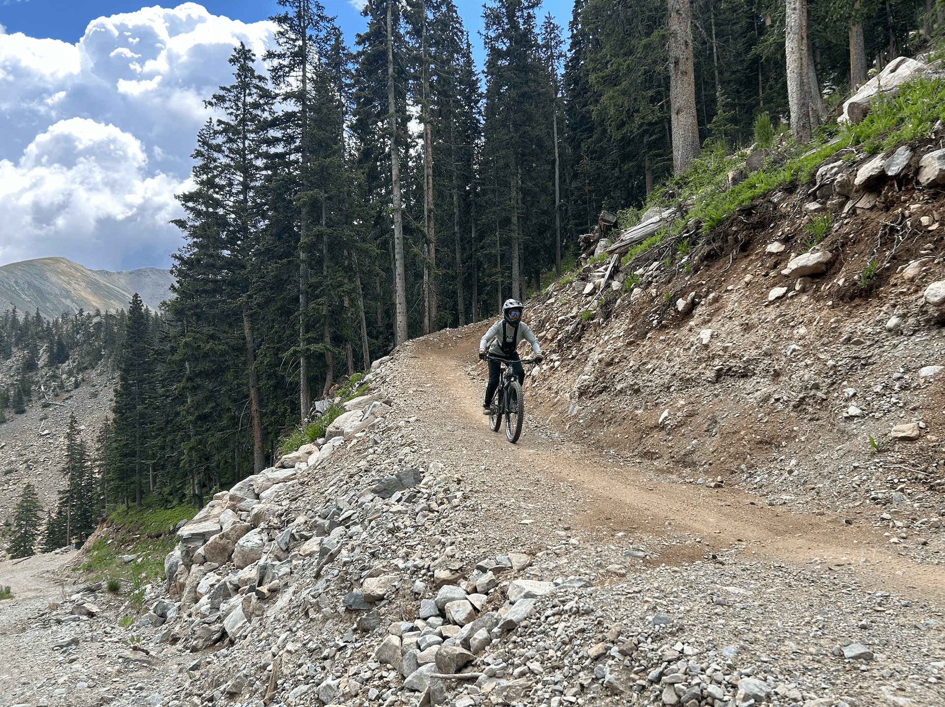 Elisa on Rip it, Taos Bike Park
